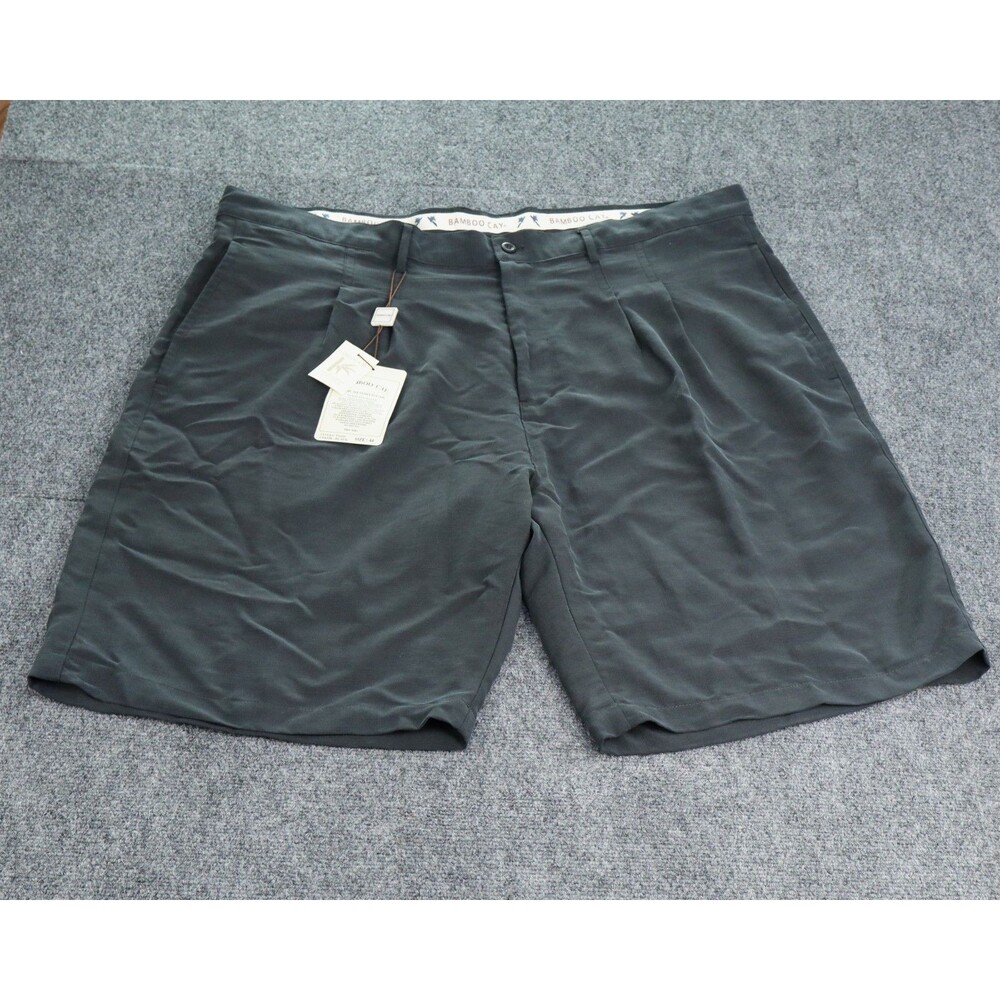 NWT Bamboo Cay Resortwear Men's Black Shorts Style PS600 Size 44 Modal/Polyester